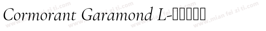 Cormorant Garamond L字体转换